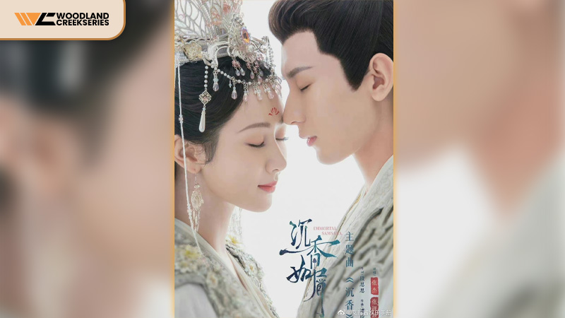 Dương Tử và Thành Nghị nhắm mắt tựa trán đầy cảm xúc trong Trầm Vụn Hương Phai tập 3